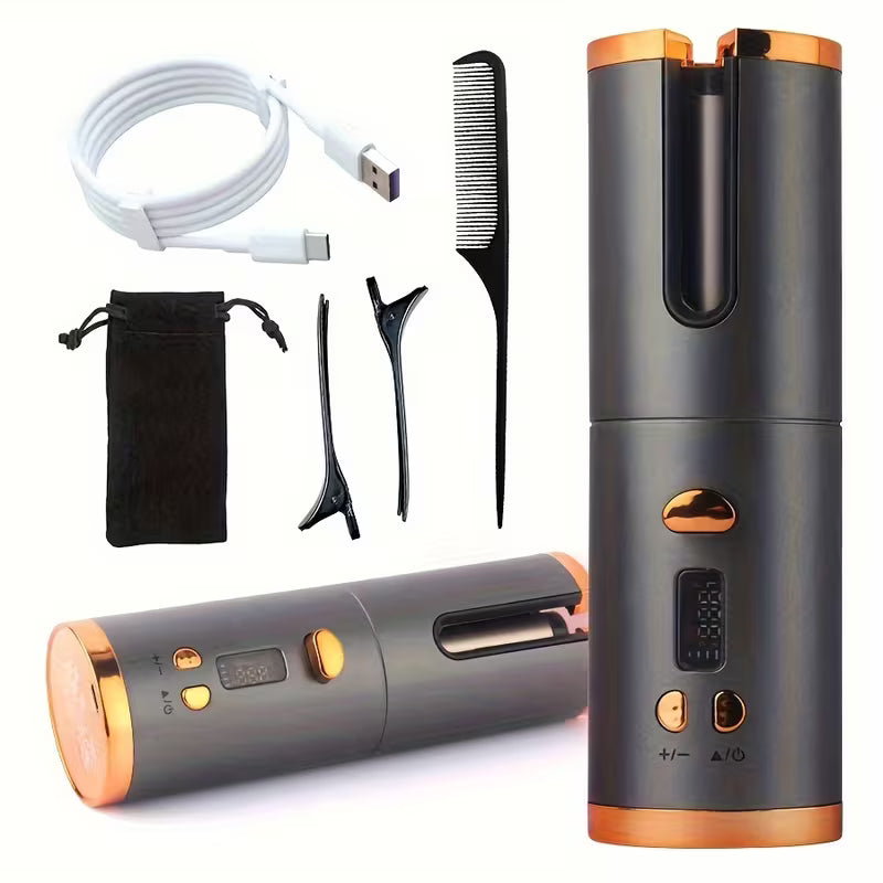 Wireless Charging Automatic Portable Curling Iron
