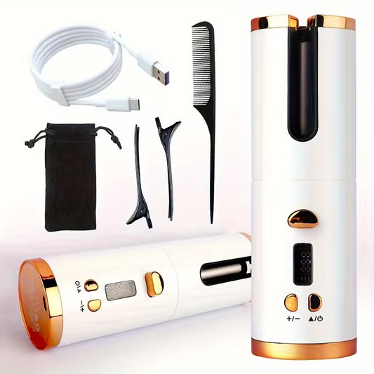 Wireless Charging Automatic Portable Curling Iron